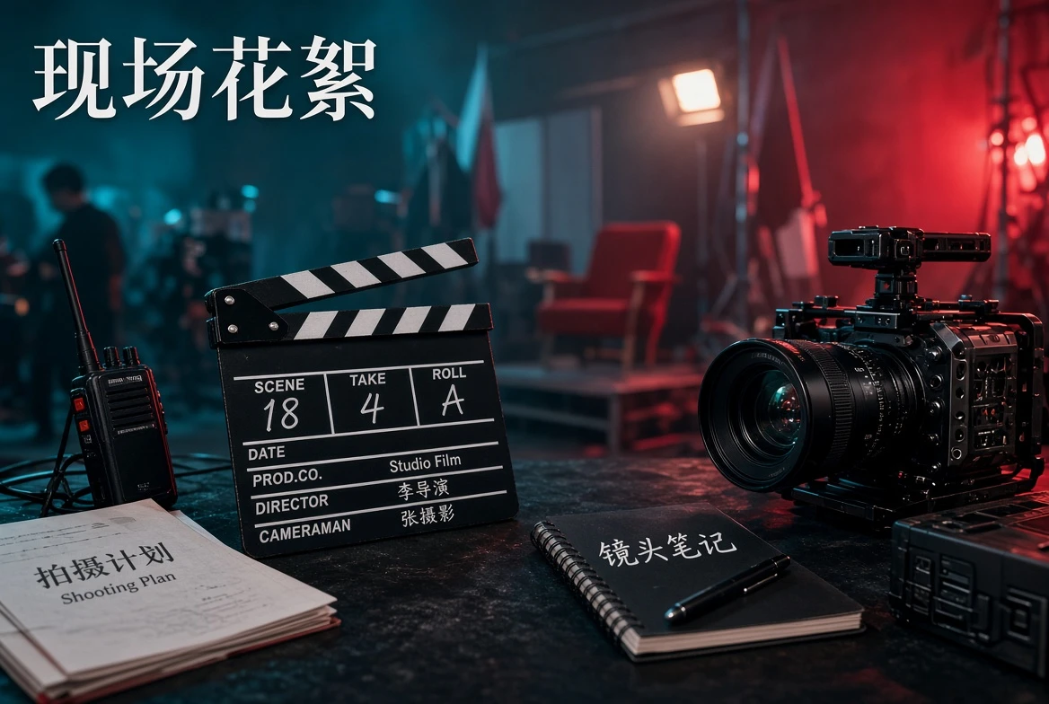镜头外的布景灯光收音与剪辑